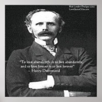 Henry Drummond "Liebe/Live Forever" Liebe Zitat Po