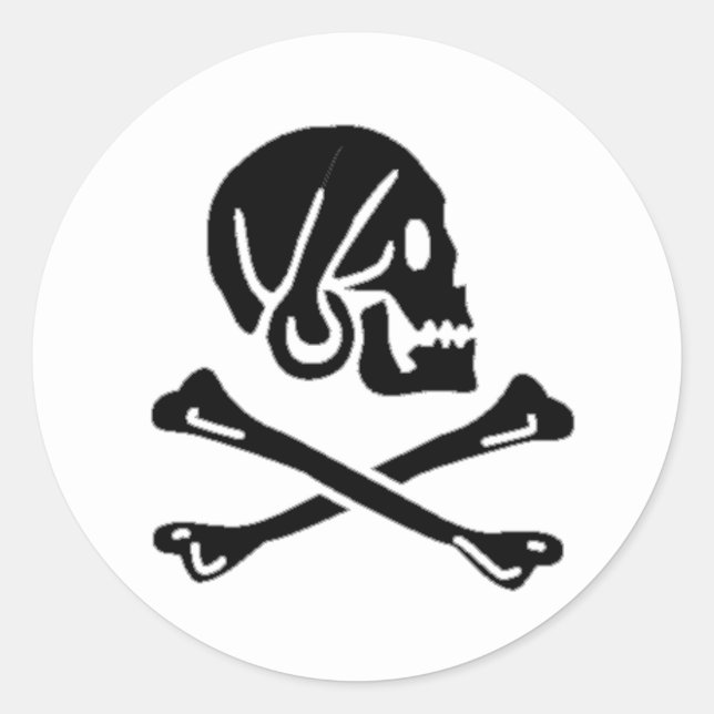 Henry Every authentique pirate flag Runder Aufkleber (Vorderseite)