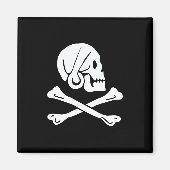 Henry Every Flaggen Piratenflagge Magnet (Vorne)