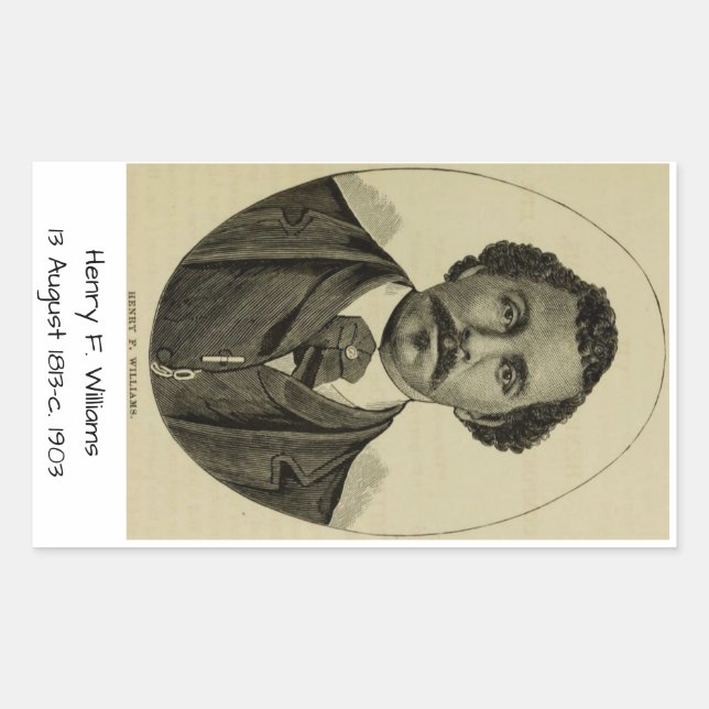 Henry F. Williams Rechteckiger Aufkleber (Vorderseite)