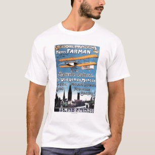 Henry Farman fliegt das Fliegen-Mannpromo-Plakat T-Shirt