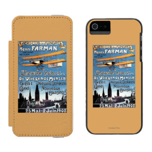 Henry Farman Fliegt das Flying Man Promo Poster Incipio Watson™ iPhone 5 Geldbörsen Hülle