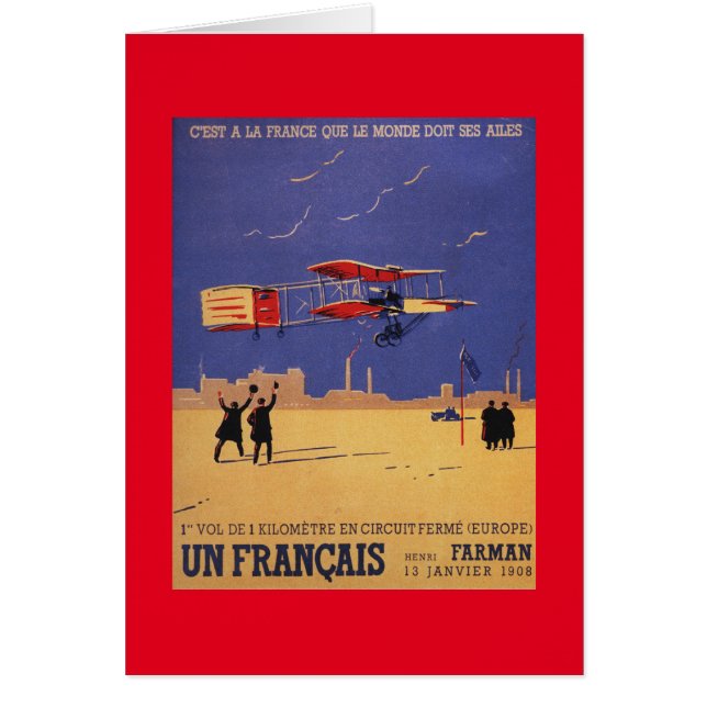 Henry Farman vole à Issy-les-Moulineaux (Devant)