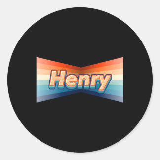 Henry First Name Henry Runder Aufkleber