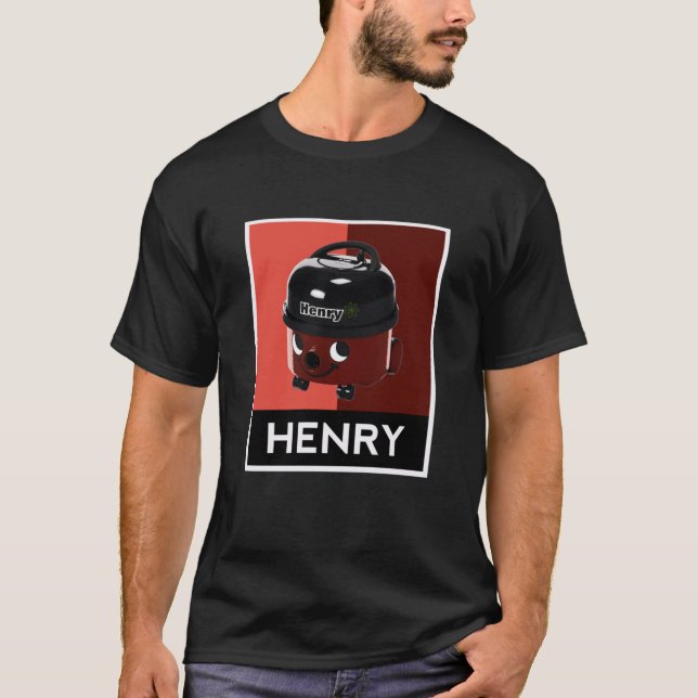 Henry Hoover Pop Art Design T-Shirt (Vorderseite)