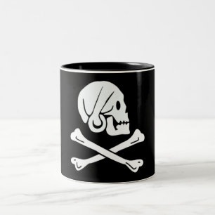 Henry jede authentische Piratenflagge Zweifarbige Tasse