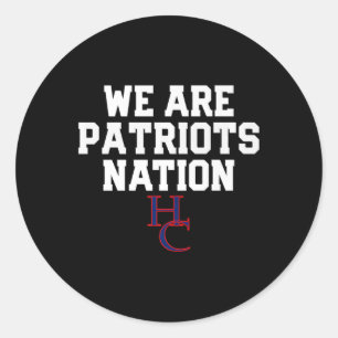 Henry Landkreis Patriots Logo Nation Hs Runder Aufkleber