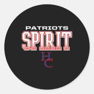 Henry Landkreis Patriots Logo Spirit Hs Runder Aufkleber