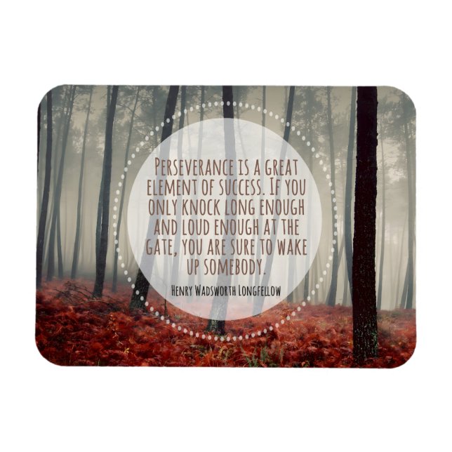 Henry Longfellow Inspiration Anführungsdauer Magnet (Horizontal)