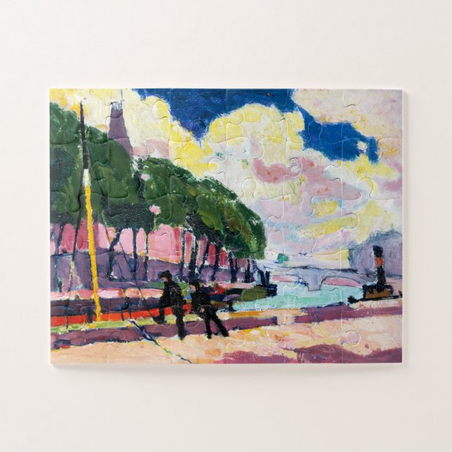 Henry Lyman Sayen am Ufer der Seinne (Horizontal)