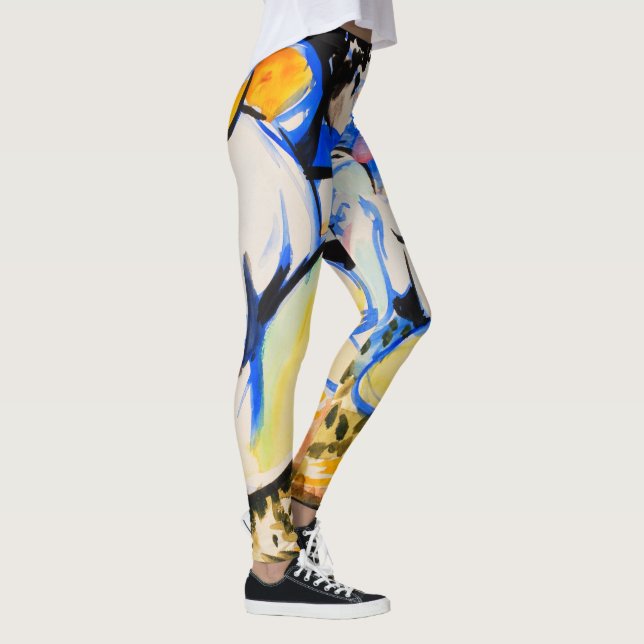 Henry Lyman Sayen Painting Nudes Women's Leggings (Rechts)