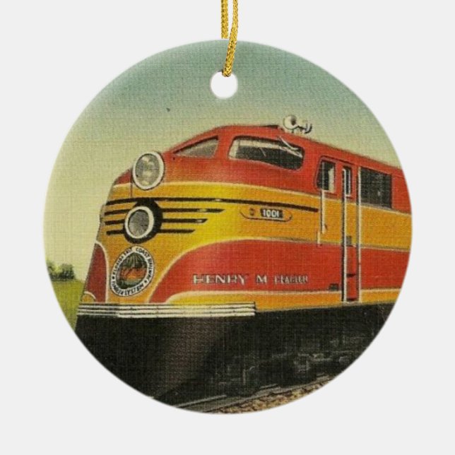 Henry M Flagler Locomotive Keramik Ornament (Vorne)