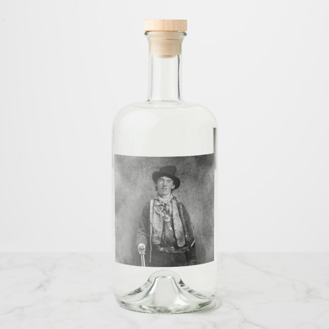 Henry McCarty, Billy, das unrechtmäßige Kind des a Alkoholflaschenetikett (Vorderseite)