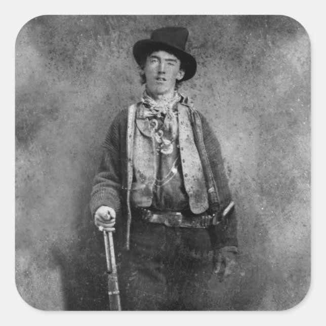 Henry McCarty, Billy, das unrechtmäßige Kind des a Quadratischer Aufkleber (Vorderseite)