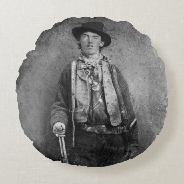 Henry McCarty, Billy, das unrechtmäßige Kind des a Rundes Kissen (Vorderseite)