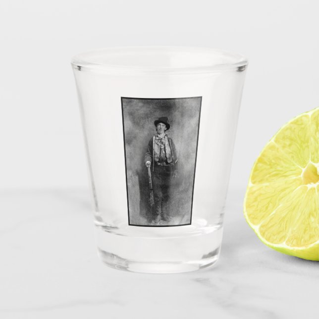 Henry McCarty, Billy, das unrechtmäßige Kind des a Schnapsglas (Vorderseite)