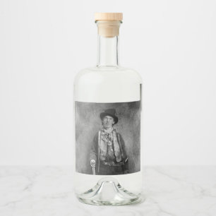 Henry McCarty, Billy der Gesetzlose Kid des Alten  Alkoholflaschenetikett