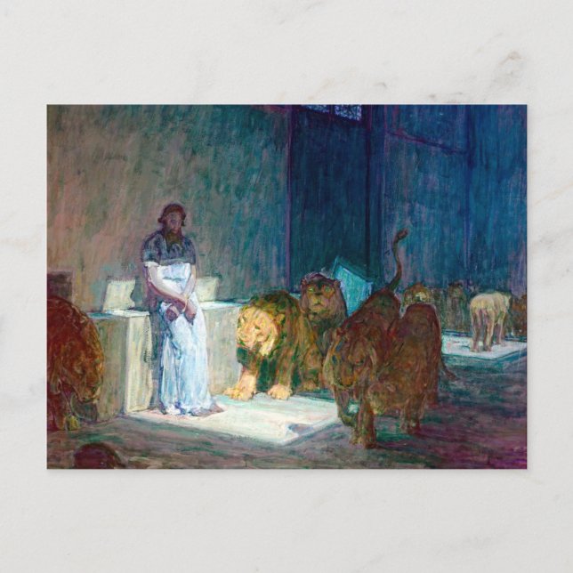 Henry Ossawa Tanner Daniel im Lions' Den Postkarte (Vorderseite)