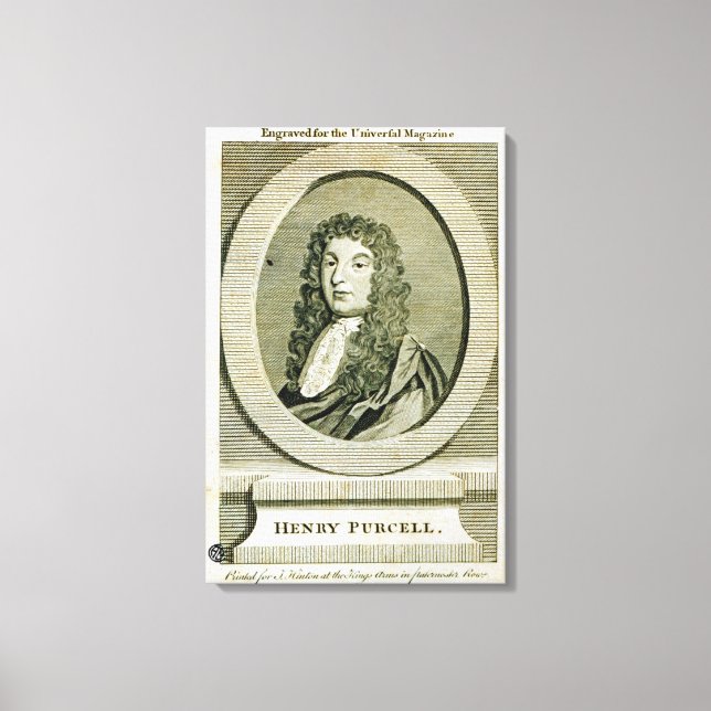 Henry Purcell , Leinwanddruck (Vorderseite)