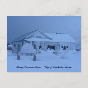 Henry Swanson House im Winter Postkarte