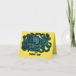 Henry the Happy Octopus Vielen Dank Karten