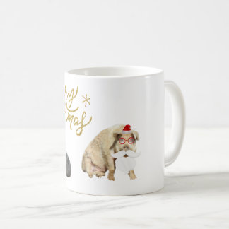 Henry und Eleanor als Weihnachtsmänner verkleidet Kaffeetasse