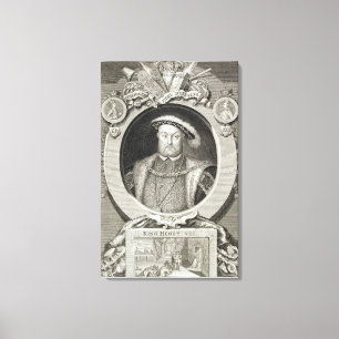 Henry VIII (1491-1547), nach einer Malerei im Ro Leinwanddruck