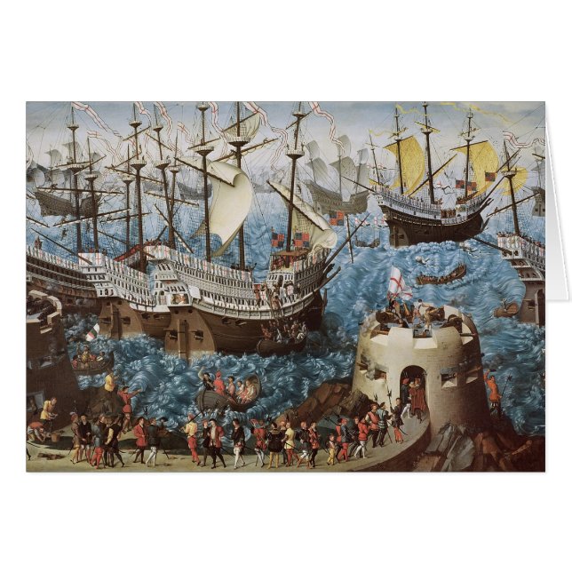 Henry VIII an Bord der Henry-Anmut ein Dieu (Vorderseite (Horizontal))