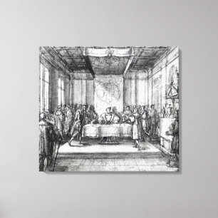 Henry VIII in seiner geheimen Kammer Leinwanddruck