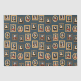 Henry VIII Sechs Ehefrauen Portraits in Rahmen Aqu Seidenpapier