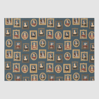 Henry VIII Sechs Ehefrauen Portraits in Rahmen Aqu Seidenpapier