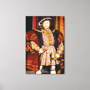 Henry VIII Tudors Geschichte König England sechs F Leinwanddruck
