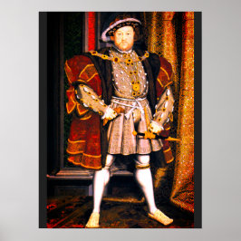 Henry VIII Tudors History King England sechs Ehefr Poster