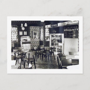 Henry's Club Bar Jukebox Vintage Postkarte