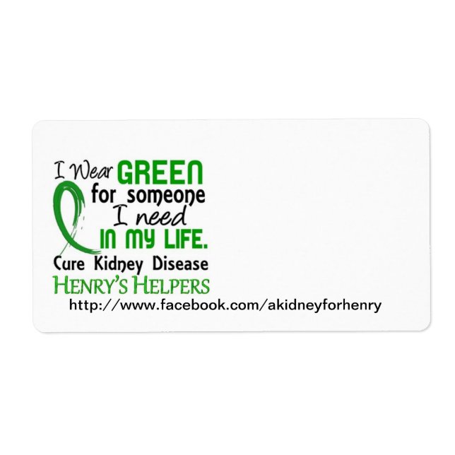 Henry's Helper Shipping Labels (Vorne)