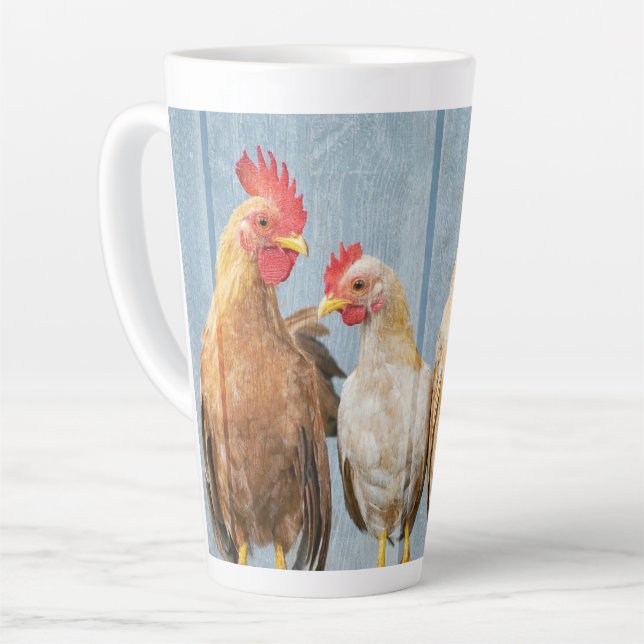 Hens Chicks Rooster Milchtasse (Linke Ecke)