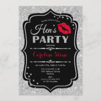Hens Party - Black Red Silver