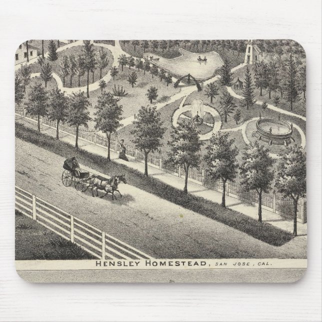 Hensley, Bohnen-Residenzen Mousepad (Vorne)