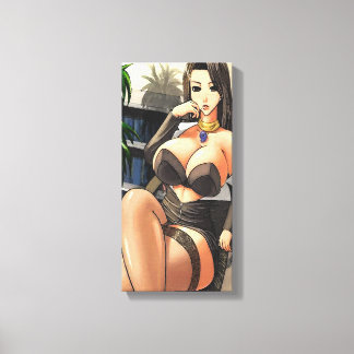 Hentai Office Lady Canvas Print Leinwanddruck