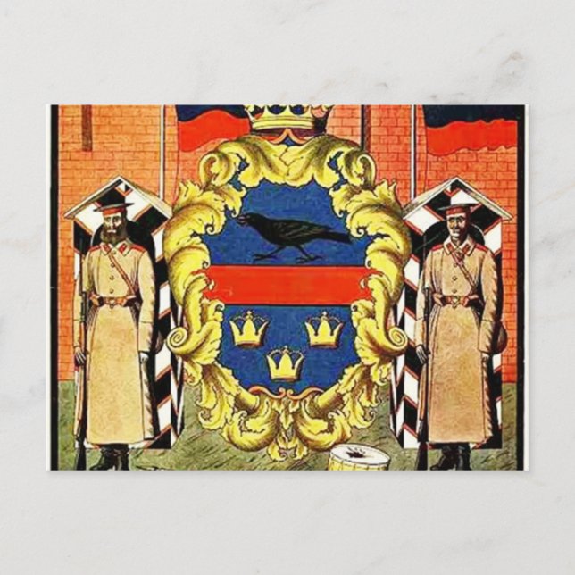 Heorhiy Narbut - Wappen der Regierung Galiciens Postkarte (Vorderseite)