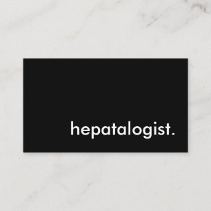 Hepataloge. Visitenkarte