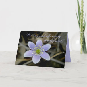 Hepatica spezielle Freund-Geburtstags-Karte Karte