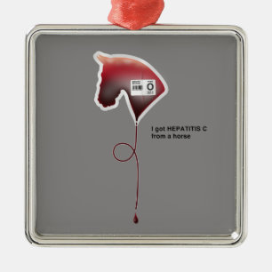 Hepatitis C Ornament Aus Metall