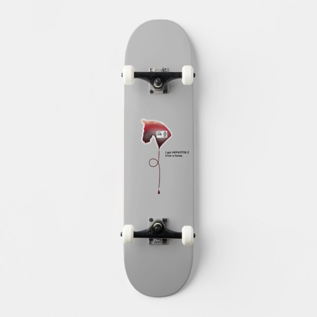 Hepatitis C Skateboard (Vorderseite)