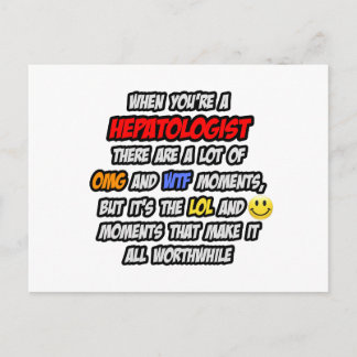 Hepatologe .. OMG WTF LOL Postkarte