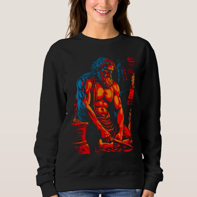 Hephaestus Greek Mythology God of Fire 1 Sweatshirt (Vorderseite)