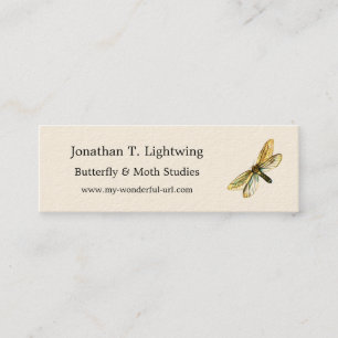 Hepialus humuli women - Ghost Moth oder Ghost Swif Mini Visitenkarte