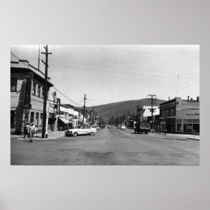 Heppner, Oregon Main Street View Foto Poster