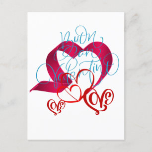 HEPPY VALENTINES DAY POSTKARTE