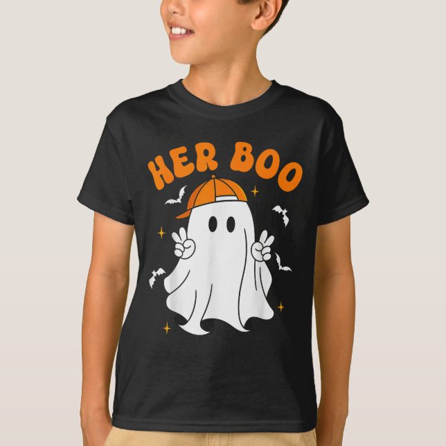 Her Boo &amp; His Boo Funny Matching Halloween Cou T-Shirt (Vorderseite)
